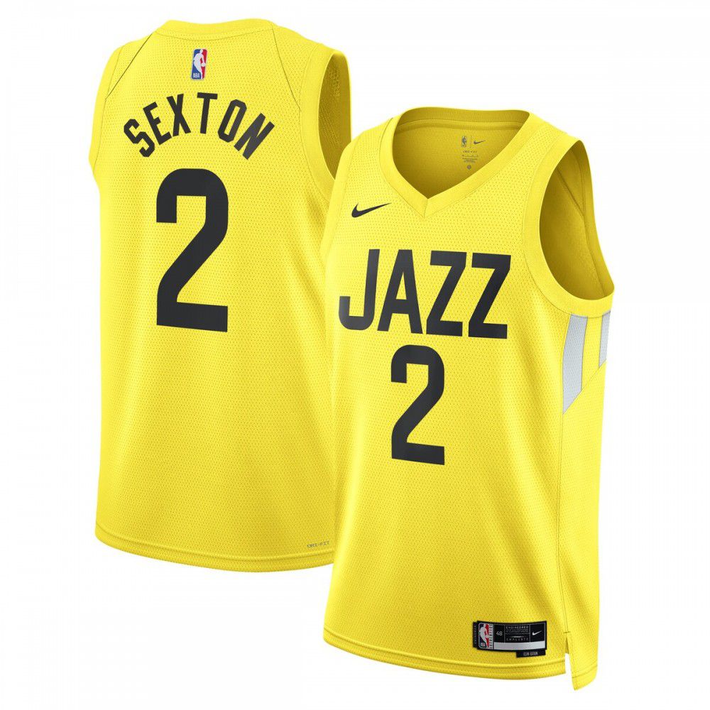 Collin Sexton Utah Jazz Unisex Swingman Jersey - Icon Edition - Gold-Pro Kit Vault | Brand New 26/27 Sports Jerseys